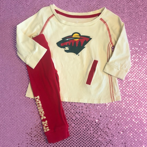 Colosseum Other - SOLD Minnesota Wild Hockey Baby Girl Outfit 6-12